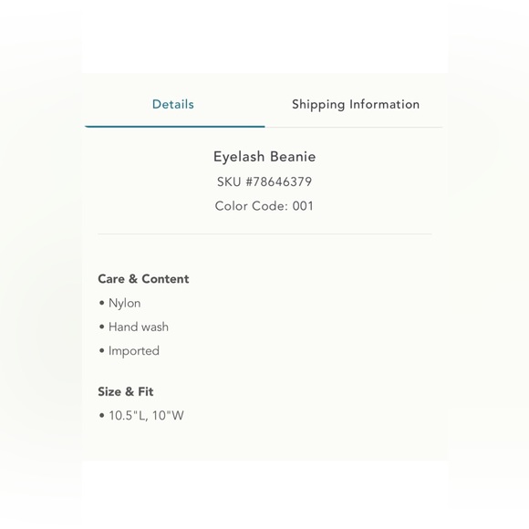 Anthropologie eyelash beanie - Picture 5 of 9